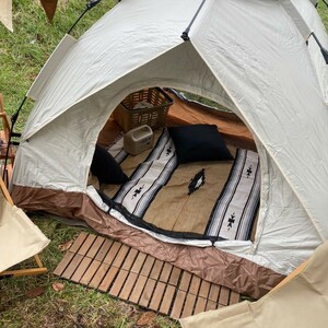 ブランケット　キャンプ　アウトドア　ラグ　コット用　テント用　車中泊　ピクニックマット　グランピング　130×160　キリム　ネイティブ