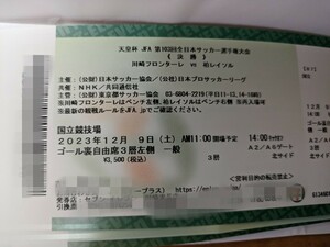 12/9日　★サッカー天皇杯決勝★川崎フロンターレVS柏レイソル　