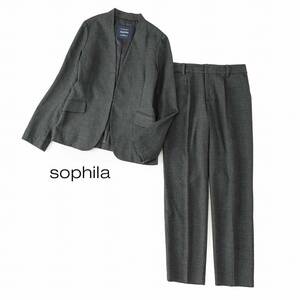 美品★sophilaソフィラ★Ssize/7号★パンツスーツ・セットアップK082