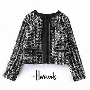 美品★Harrodsハロッズ7.3万★1size/7号★ジャケットQ033