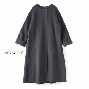 美品★ラ・トータリテ★38size/ゆとり9号★ダブルフェイスコートQ035