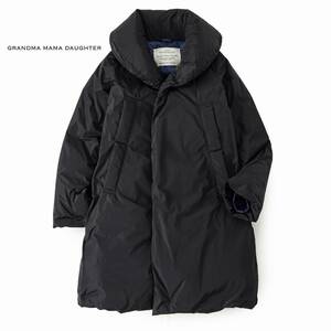 美品★素敵861★グランマママドーター5.5万★0size/7-9号★ダウンコート光沢黒Q153