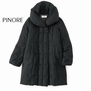 美品★PINOREピノーレ7.5万★40size/11号★ダウンコート黒R050