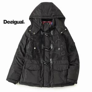 美品★Desigualデシグアル★40size/11号★コート黒R117