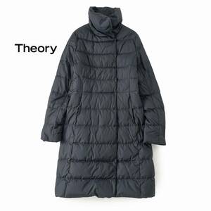 美品★セオリーtheory8万★Ssize/9号★ダウンコート濃紺R188