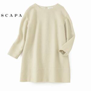 美品★SCAPAスキャパ3.5万★38size/9号★ブラウスR214