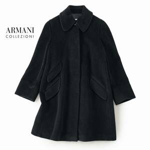 美品★アルマーニコレッツォーニ22万★40size/11号★コート濃紺X202