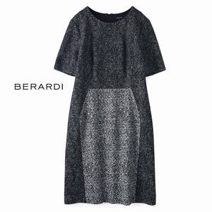 美品★BERARDIベラルディ5万★T7号/13号-15号大きいサイズ★ワンピースX063