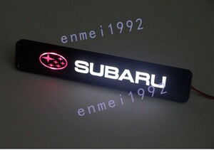 スバル SUBARU◎フロントグリル バッジ led ランプ 1個 エンブレム DIY バンパーグリルカバー 飾り防水防塵 車アクセサリー 12V