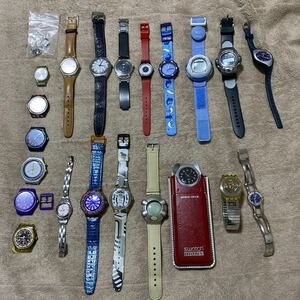 1円　ジャンク　腕時計 スウォッチ CASIO NIKE など21個セット