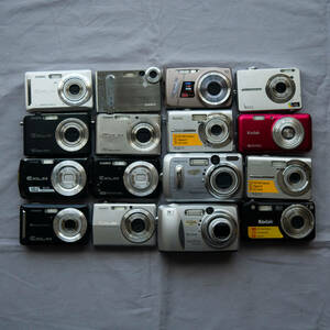 12 デジカメ ジャンク 16台 まとめ 纏め おまとめ 処分 未確認 大量 セット デジタルカメラ コンデジ 10台以上 20台以下 Kodak CASIO
