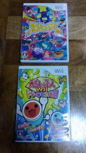 美品！！Wii 太鼓の達人Wiiドドーンと2代目！＋ふるふるぱーくのセット！！Nintendo　ナムコ　TAITO