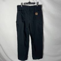 カーハート ダックペインターパンツ　古着　36×34 ブラック　ヴィンテージ WORK WEAR _画像1