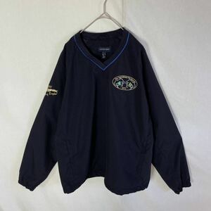 LANDS'END プルオーバージャケット　古着　ダークネイビー　Mサイズ