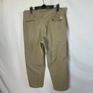 レッドキャップ　ワークパンツ 古着　34 ベージュ　ヴィンテージ WORK WEAR