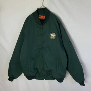 cintas ワークジャケット　古着　XL-RGサイズ　グリーン　WORK WEAR ヴィンテージ ライナー付き