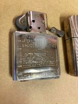 zippo アーマー スパイラル Heavy Wall Armor Case 両面 特殊刻印 彫刻 特殊加工品 USED_画像6