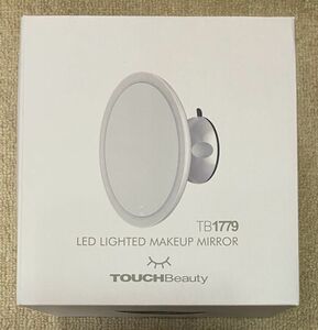 FI-20【未使用品】TOUCHBeauty LEDライト メイクアップミラー 7倍拡大鏡 浴室 壁掛け 360度回転 明るさ調整 防水設計 USB充電式 シルバー