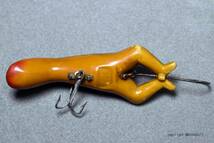 VINTAGE LURE, heddon luny frog 希少蒐集家向けヴィンテージルアー、3609-7a オールドルアー、old tackle , old lure マニア向け　_画像2