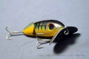 VINTAGE LURE JOINTED JITTER BUG （ZA36-4　）USA MADE #OLDLURE #ARTLURE_VINTAGE ＃ヴィンテージルアー　frog collection