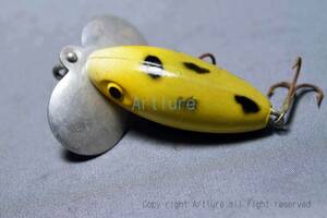 VINTAGE LURE HEDDON ATLANTIC LURES FLANTIC ANTIC （ZA37-4 USA MADE #OLDLURE #ARTLURE_VINTAGE ＃ヴィンテージルアー　frog collection