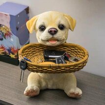 置物 小物入れドッグ 犬 収納ボックス かご 小物入れ_画像1