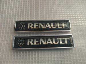 【２個セット】RENAULT(ルノー) エンブレムプレート