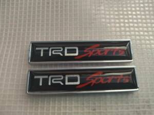 【２個セット】TRD Sports　エンブレムプレート　