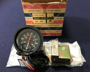 希少・NISSAN S30フェアレディZ Auto clock 日産純正部品27385-E4100 ★ デット未使用 / 当時物 旧車 ビンテージカー