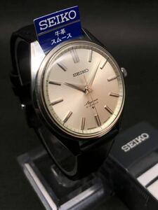 極希少◆中古美品◆セイコー【スカイライナー】SEIKO新品ベルト◆諏訪精工舎1968年/21石/手巻◆機械測定平置±40秒(数値好調)