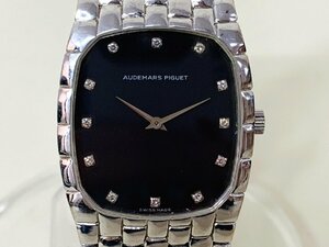 【1円スタート】AUDEMARS PIGUET オーデマピゲ K18WG 750 12Pダイヤモンド 手巻き 重量約85g 腕時計