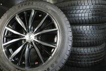 極上イボ付き 2022年製 スタッドレス 215/55R17 人気のブラポリ WEDS レオニス 17×7J +53 オデッセイヴェゼルCX-3等 格安4本SET_画像1