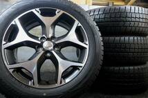 雪道安心 2020年製 国産スタッドレス ダンロップ WM02 225/55R18 スバル純正 フォレスター XV PCD100/5H 倉庫保管品 手渡しOK 迅速発送_画像10