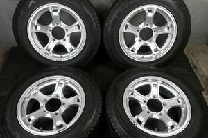 雪道安心 国産スタッドレス ダンロップ SJ8 175/80R16 WEDS キーラー ジムニー PCD139.7/5H 検品済み 室内倉庫保管品 手渡しOK 迅速発送