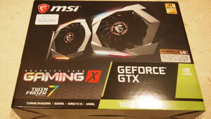 【送料無料】　中古MSI GeForce GTX 1660 GAMING X 6G グラフィックスボード VD6908MSI