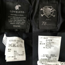 LOVELESS ラブレス ダッフルコート 黒 ブラック 34_画像3