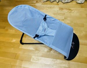 送料無料●BABYBJORN●ベビービョルン バウンサー バランスソフト ベビーバウンサー●ブルー●メッシュタイプ●バウンサー用バッグ付