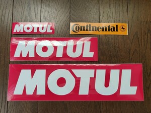 MOTUL モチュール 正規販売店用 純正ステッカー + Continental コンチネンタル 正規品ステッカーセット 大サイズは最後の1枚となりました。