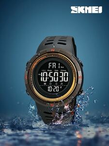 腕時計 メンズ デジタル メンズ防水ラウンド電子時計