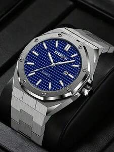 腕時計 メンズ クォーツ メンズ高級ウォッチ クオーツ式 防水 機能付き デイト表示 ステンレス スチール 紳士腕時計