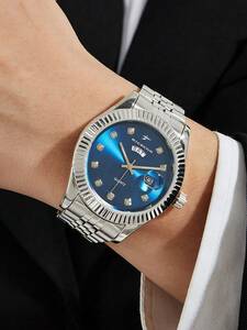 腕時計 メンズ クォーツ 平日表示付きのクラシックなメンズクォーツ時計 1 個、日常着に最適