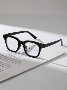 レディース アクセサリー メガネorアクセサリー 黒色 軽量 眼鏡フレーム プラスチック素材 1個入り