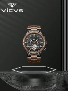 腕時計 メンズ 機械式 男性用 機械式 手巻き 腕時計 ウォールナット 男性へのプレゼント