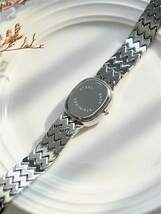 腕時計 レディース クォーツ 女性のスタイリッシュなトレンディな高価値クォーツ時計、カジュアルな機会に防水、楕円形_画像7