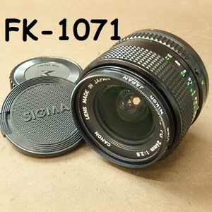 FK-1071　CANON　LENS　FD 24㎜　1:2.8　美品　20231229