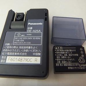 FK-849 純正Panasonic LUMIX バッテリー チャージャー DE-A25・DMW-BCD18 通電OK 20231214の画像2