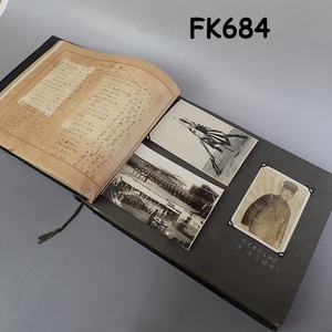 FK-684　◆当時物　戦前　中国写真　軍隊　兵隊/曲陽城・志那アルバム　1冊・北京20231207