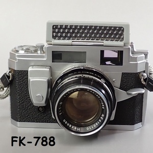 FK-788◆KONICAⅢ M レンジファインダー　レトロカメラ　美品　シャッターOK HEXANON 1:1.8 F=50㎜　KONISHIROKU　20231220