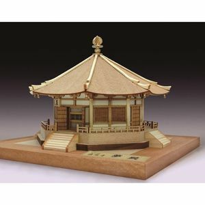 ウッディジョー 1/150 木製模型 法隆寺 夢殿 木製組立キット