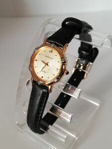 【電池交換済、ベルト新品、希少】SEIKO セイコー　エクセリーヌ　6pダイヤ　4N20-0630